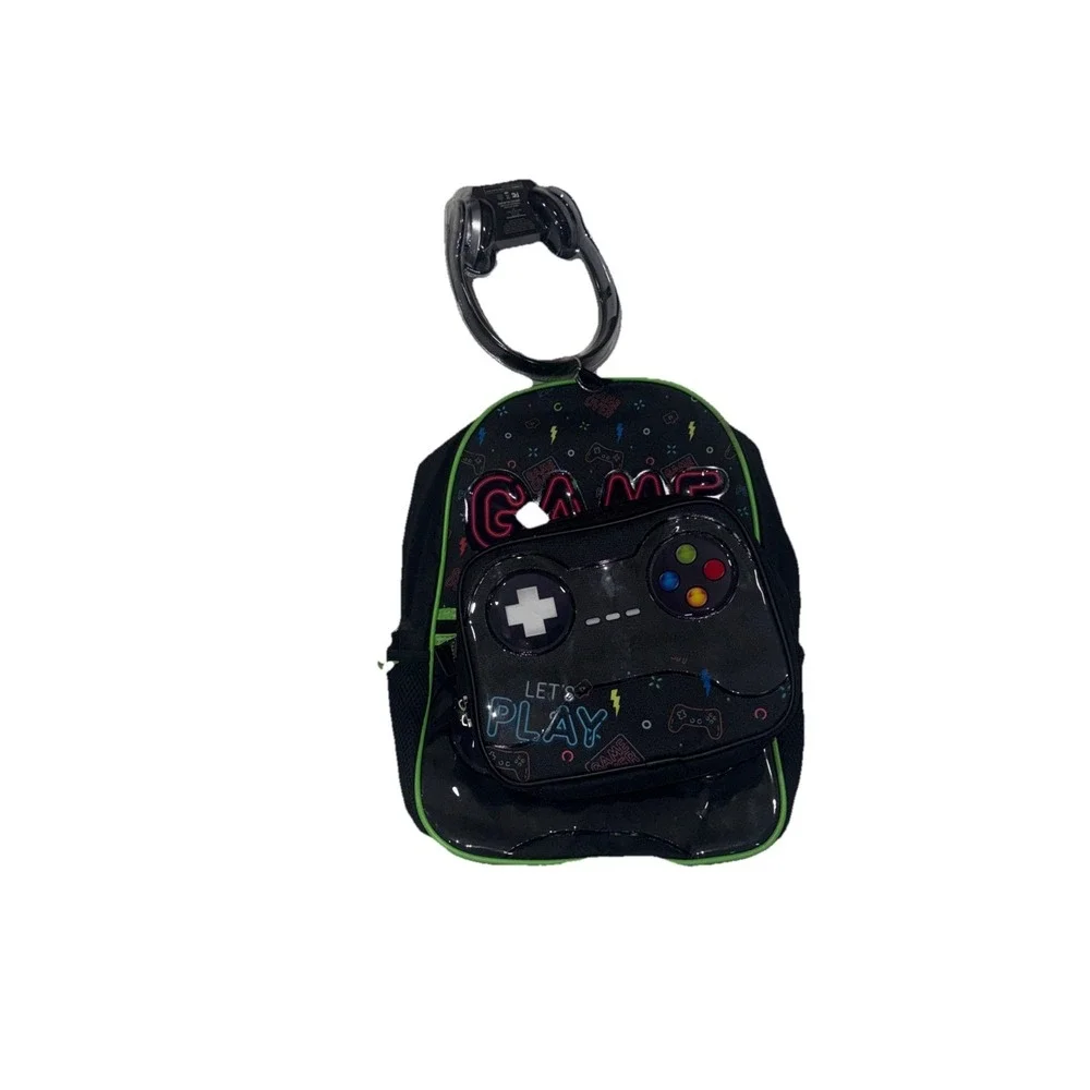 Boy's Extreme Nation Game On School 3 Piece Set Backpack Lunch‎ Bag Headphones